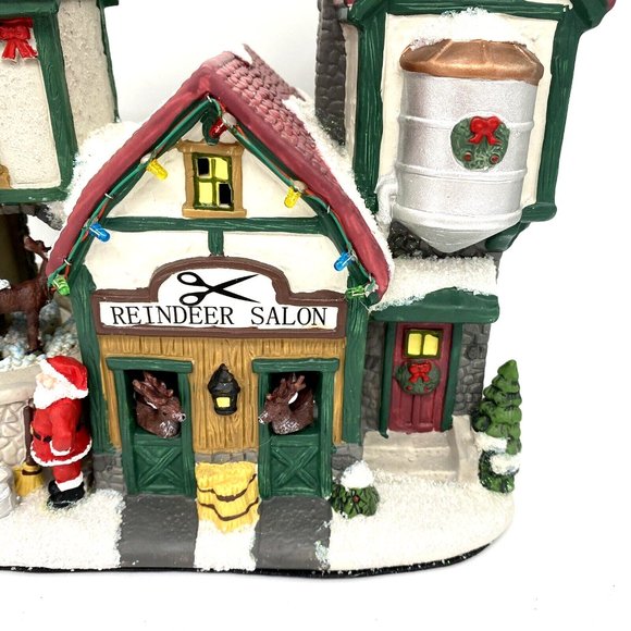 St. Nicholas Square Village - Reindeer Salon - Christmas House - Lights & Motion - Picture 6 of 12